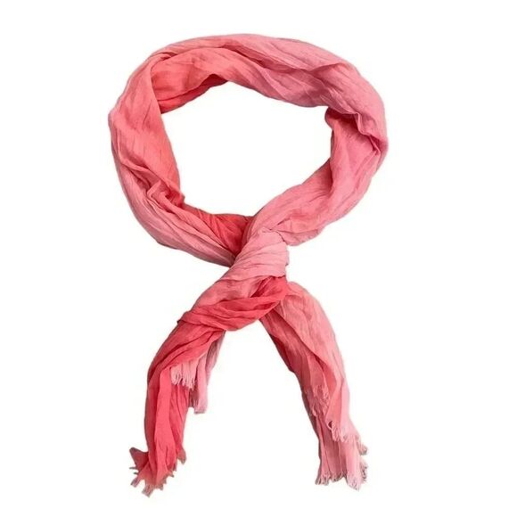 2 for $30 Ombre Oversized Salmon Pink Viscose Shawl Scarf Soft Wrap One Size - Picture 9 of 9